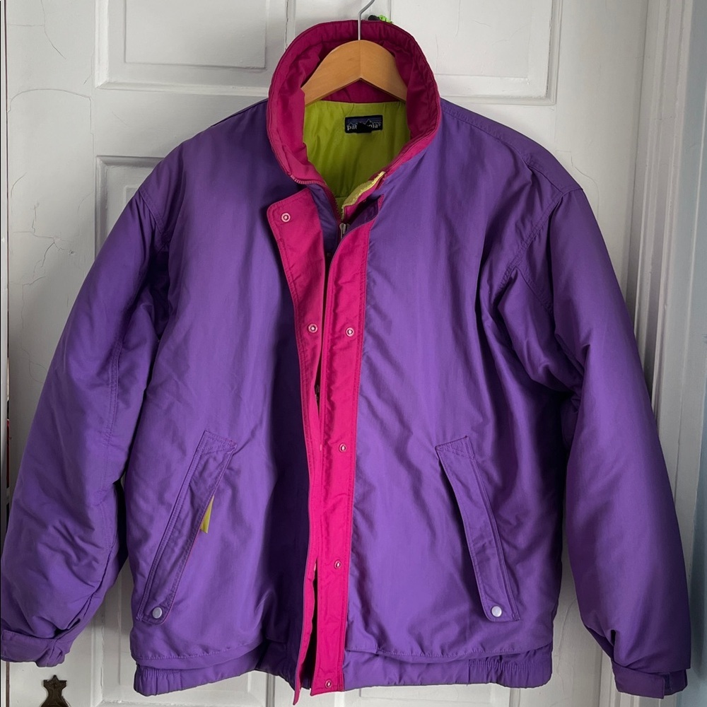 VINTAGE PATAGONIA Ski Jacket Purple Lime 80s/90s